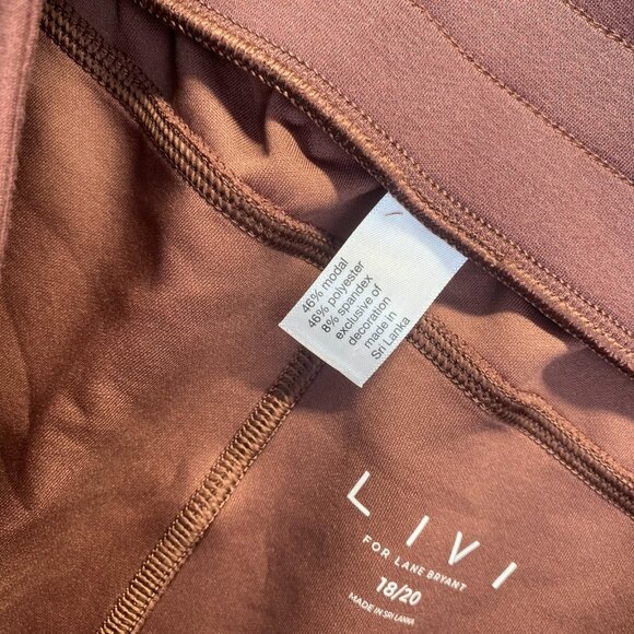 LIVI By Lane Bryant Ribbed Seamed Pockets Sweatpants Pants Size 18/20 Wide Leg - Picture 9 of 12